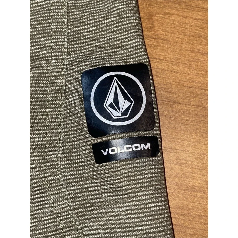 Volcom Swim Trunks Men 32 Green Stripes